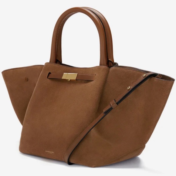 DeMellier London Suede Midi New York Bag with crossbody strap - Picture 3 of 17